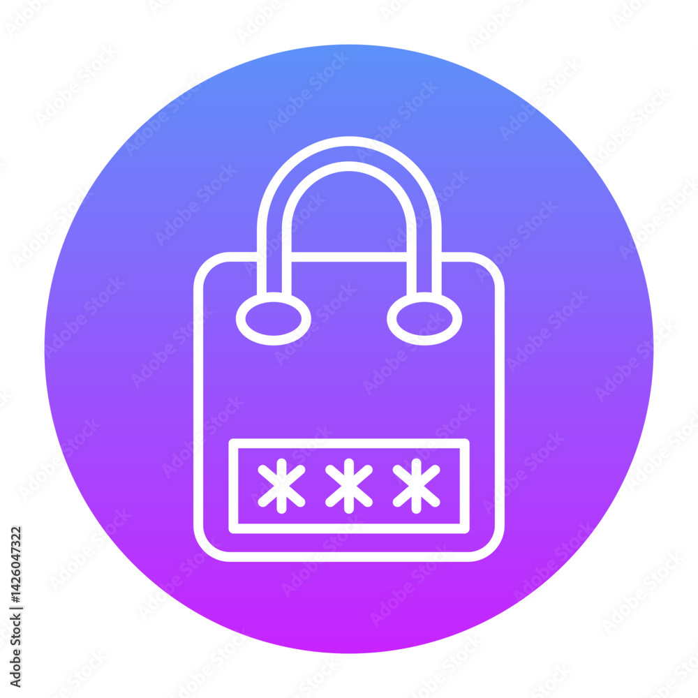 Coded Bag Icon Coded Bag Icon