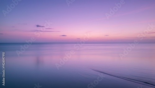 Wallpaper Mural A soothing lilac sunset over the ocean with a stunning background Torontodigital.ca