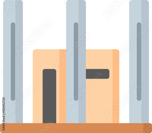 apartheid museum illustration on a white background 
