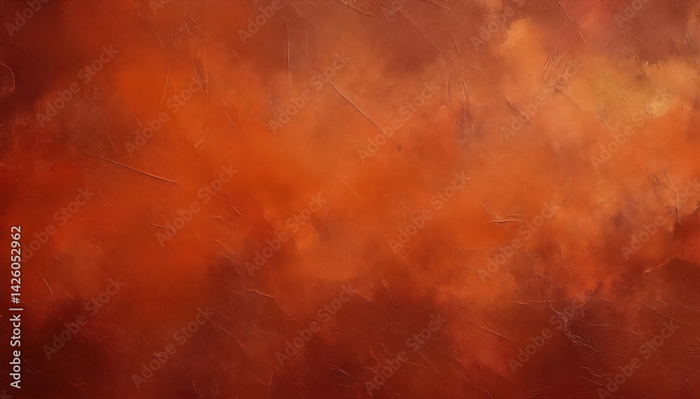 Vintage Terracotta Texture A Grungy, Distressed, Saturated Abstract Backdrop for Urban Art, Graphic Design, or Home Decor with Rustic Appeal