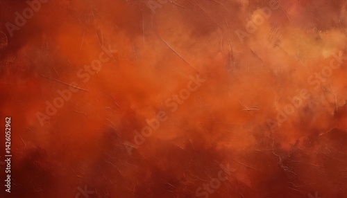 Obraz na płótnie Vintage Terracotta Texture A Grungy, Distressed, Saturated Abstract Backdrop for Urban Art, Graphic Design, or Home Decor with Rustic Appeal w salonie