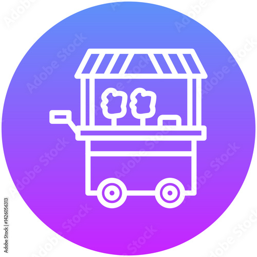 Cotton Candy Stall Icon