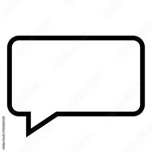 Speech Bubble Icon for Chat and Communication