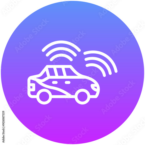Self Driving Vehicle Icon