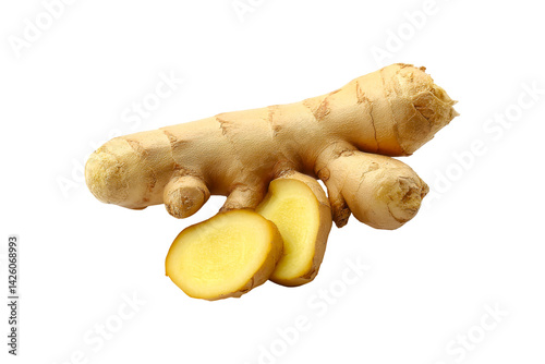 Obraz na płótnie Ginger Root and Slices w salonie