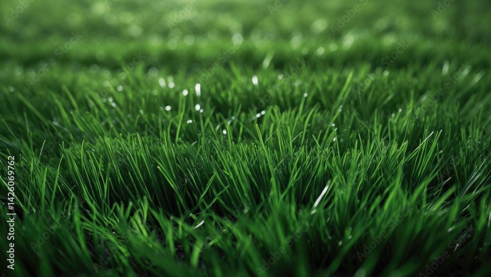 A detailed view of a lush green grassy field A detailed view of a lush green grassy field