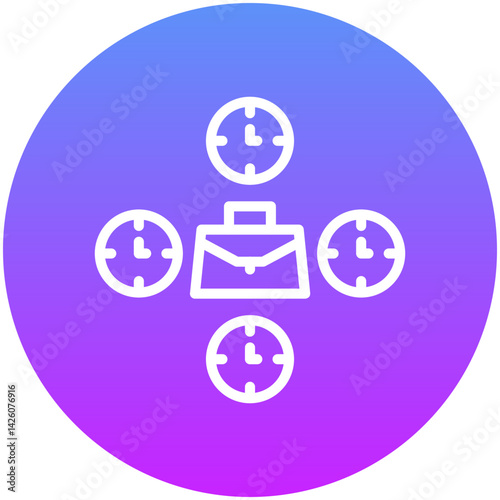 Work Time Boundaries Icon