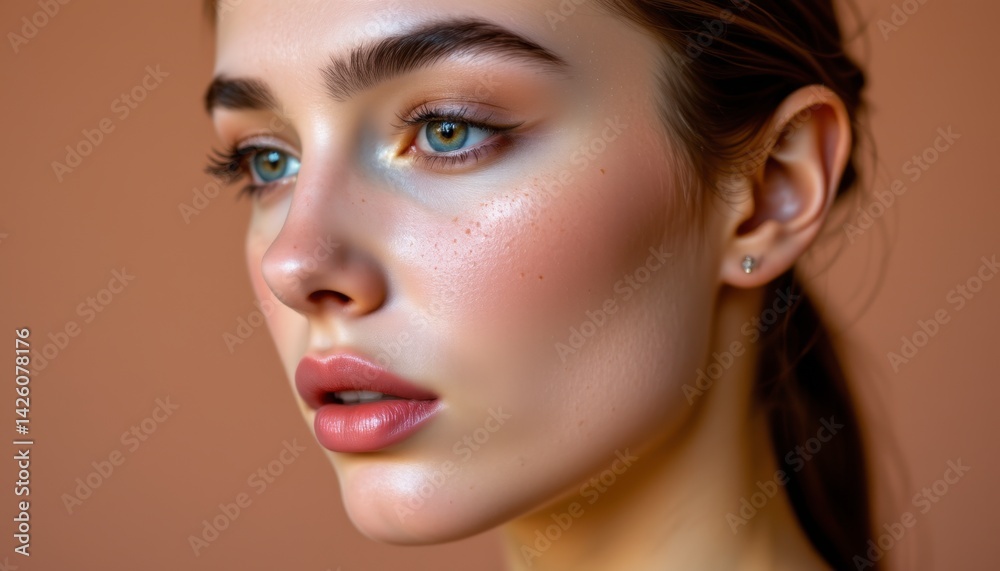 In the heart of this image, we find a face that invites contemplation and appreciation A study in contrasts is displayed in features, where the delicate balance of light and shadow dances across In the heart of this image, we find a face that invites contemplation and appreciation A study in contrasts is displayed in features, where the delicate balance of light and shadow dances across