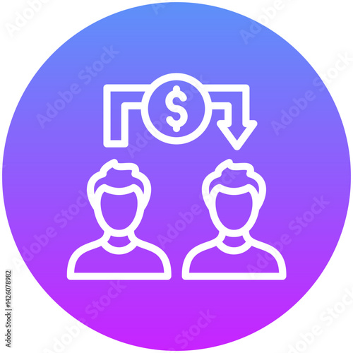 Peer to Peer Lending Icon
