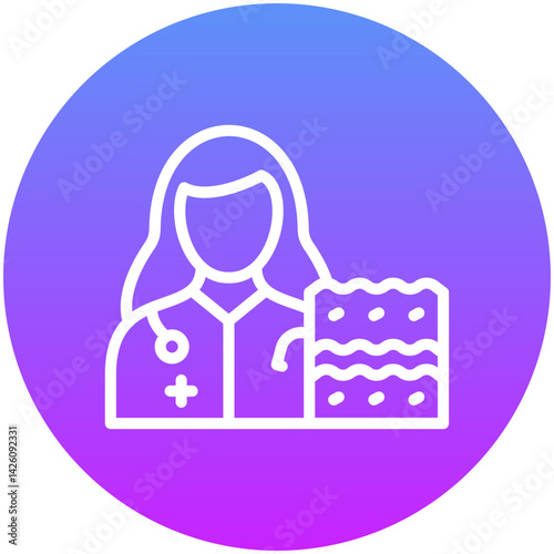 Dermatologist Female Icon