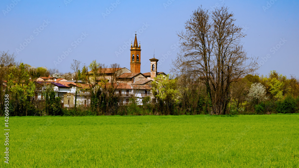 Marne, historic village near Brembate, Bergamo province, Italy