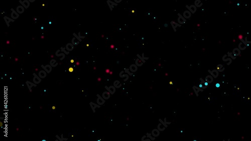Vibrant Particle Video Overlay Colorful Abstract Background for Motion Graphics