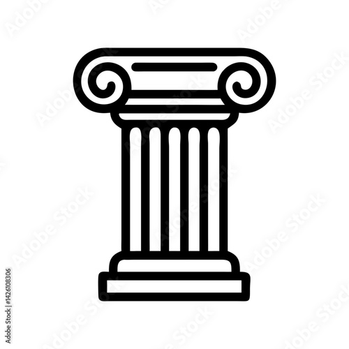 ICON OF ancient greek column