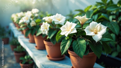 Wallpaper Mural Gardenia plants cultivated in pots Torontodigital.ca