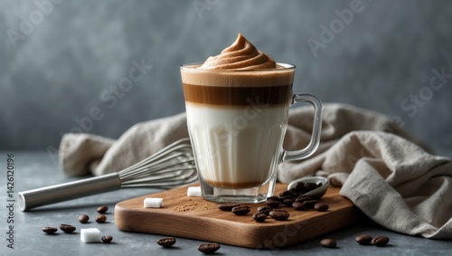 The quarantine micro-trend of homemade whipping coffee with almond milk and cane sugar