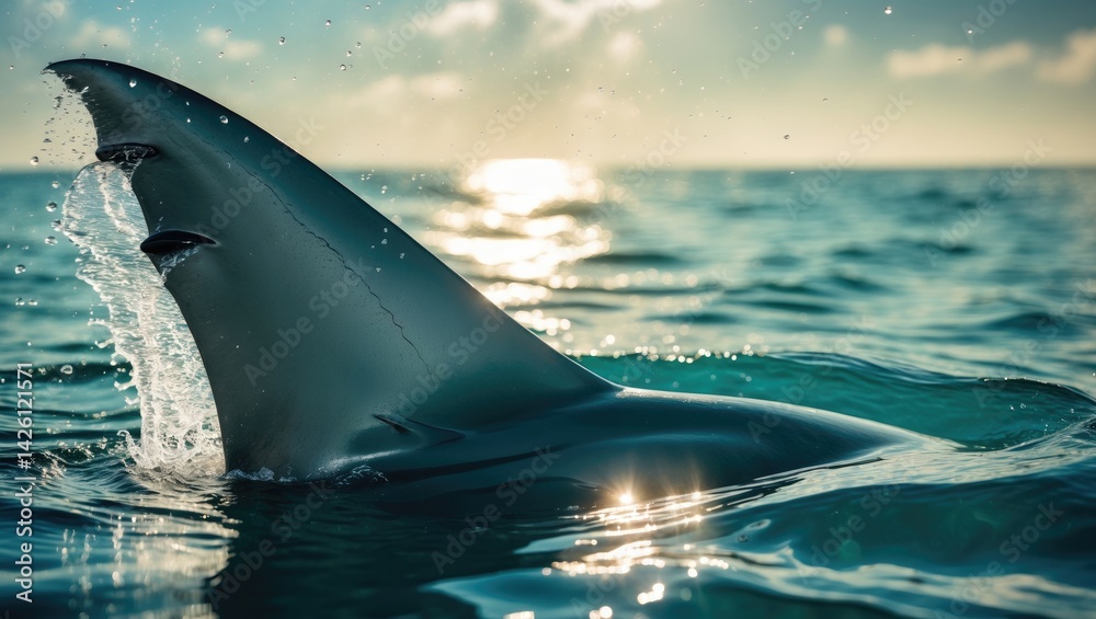 Fototapeta premium Great White Shark Encounters: Apex Predator of South Africa's Oceans