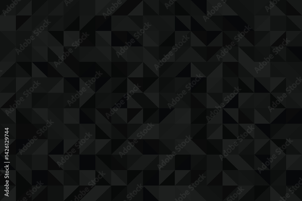 Geometric dance of dark triangles a textured abyss