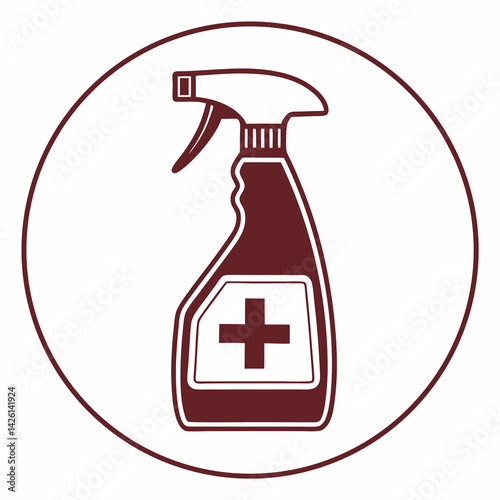 spray bottle vector black silhouette design