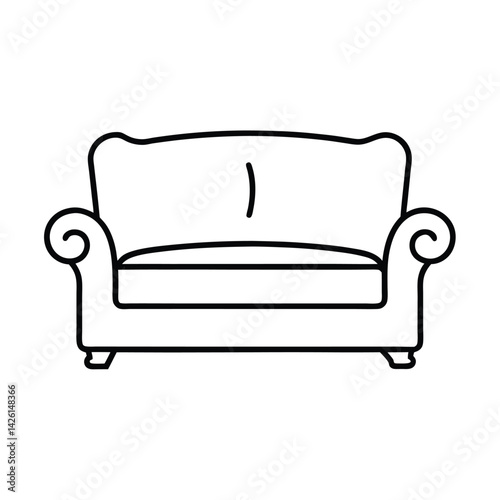icon of a couch with cushions