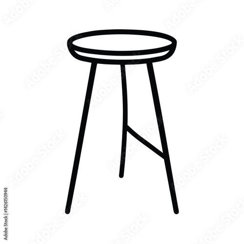 icon of a minimalist stool