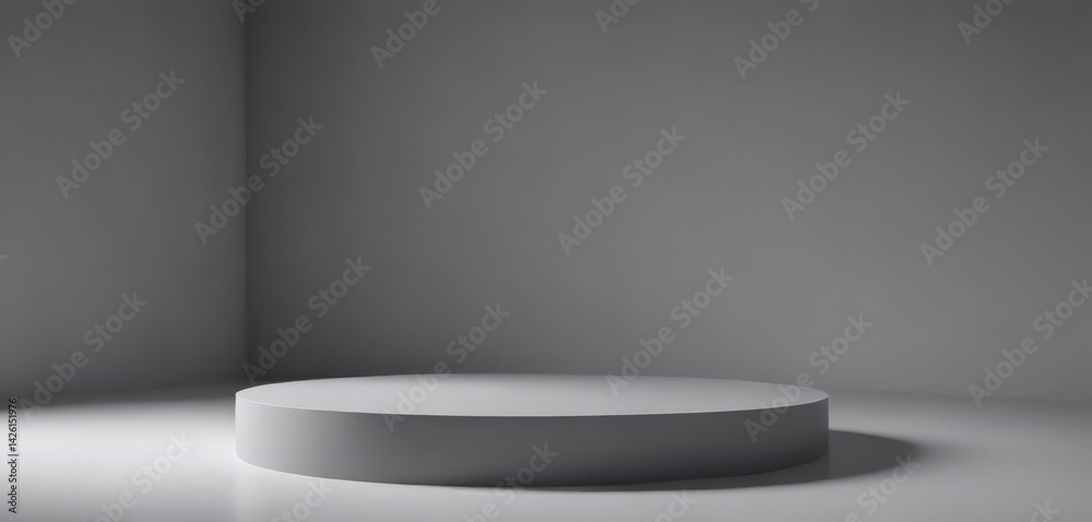 Elegant gray backdrop, soft light, subtle shadows for product display, subtle, soft light Elegant gray backdrop, soft light, subtle shadows for product display, subtle, soft light