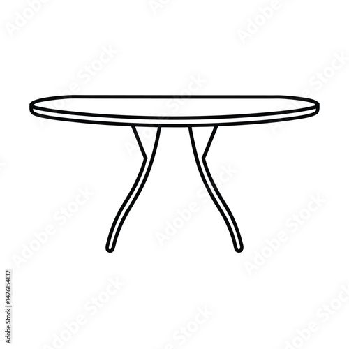table isolated on white background