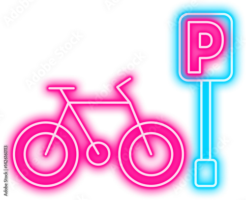 Bicycle Parking Neon Sign