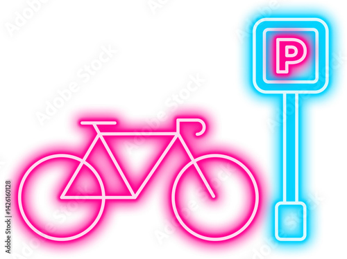 Bicycle Parking Neon Sign