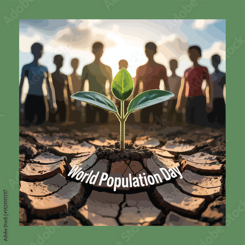 World Population Day observation poster banner