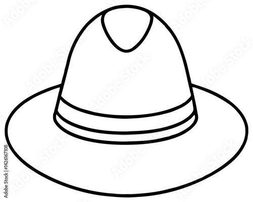 cowboy hat isolated on white