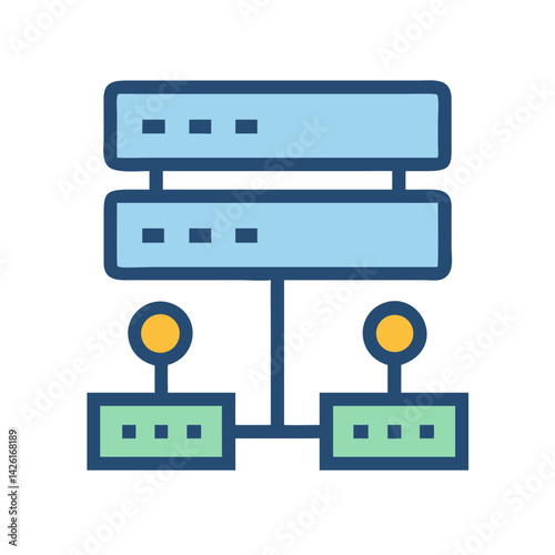 Server Icon: Data, Network, and Infrastructure Technology Solutions