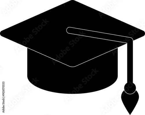 Graduation Cap In Filled Icon