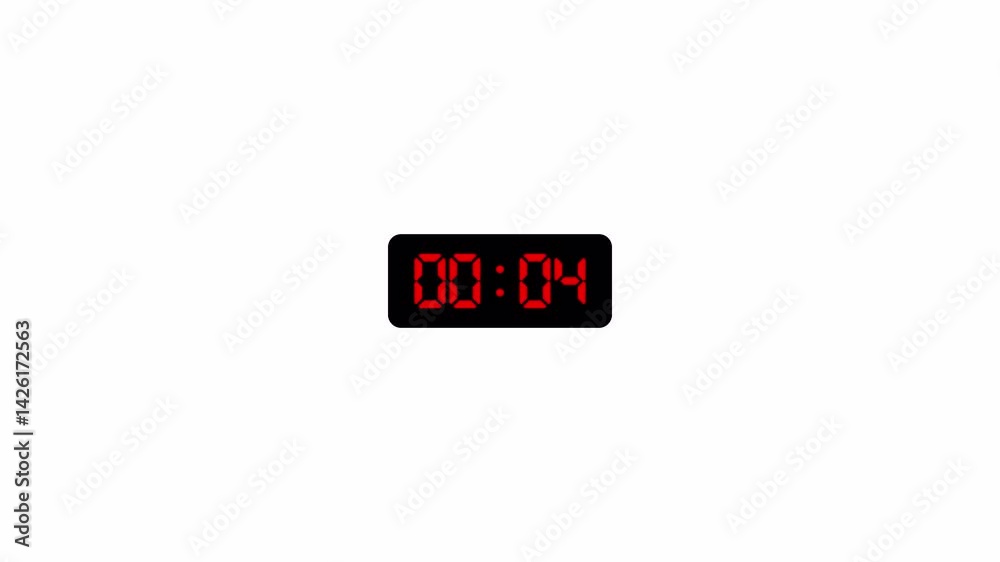Ten seconds countdown animation from 10 seconds to 0 seconds with alpha channel, Ten seconds countdown timer on a transparent background Ten seconds countdown animation from 10 seconds to 0 seconds with alpha channel, Ten seconds countdown timer on a transparent background