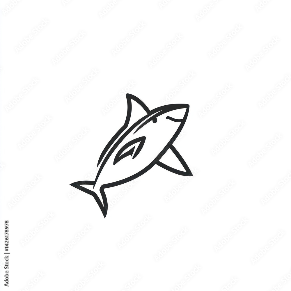 Simple shark graphic design Simple shark graphic design