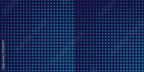 Abstract blue wavy halftone background. Dot pop art sport style modern abstract illustration