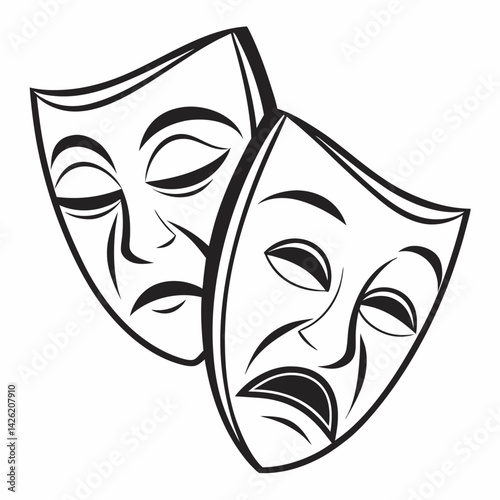 Theater Comedy and Tragedy Masks