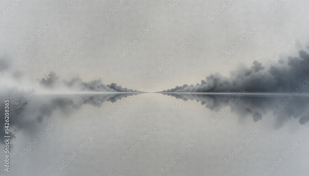 Tranquil reflection on still waters serene landscape digital art peaceful environment panoramic view nature's serenity Tranquil reflection on still waters serene landscape digital art peaceful environment panoramic view nature's serenity