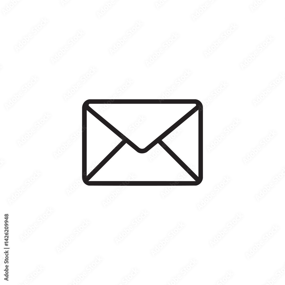 mail vector icon isolated white background mail vector icon isolated white background