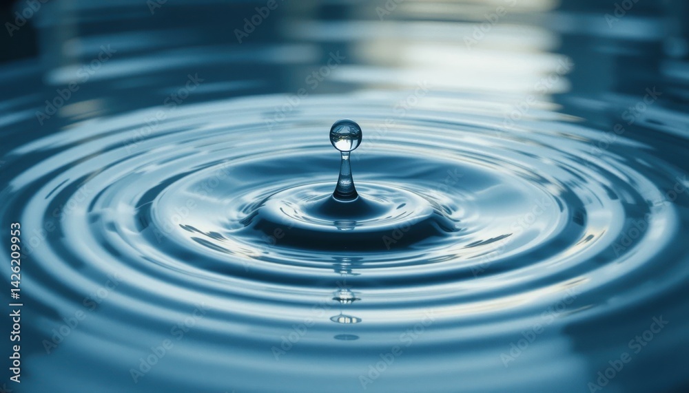 Rippling water drop action nature abstract photography calm environment close-up viewpoint water dynamics concept Rippling water drop action nature abstract photography calm environment close-up viewpoint water dynamics concept