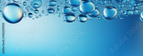 Water drops or oil bubles.