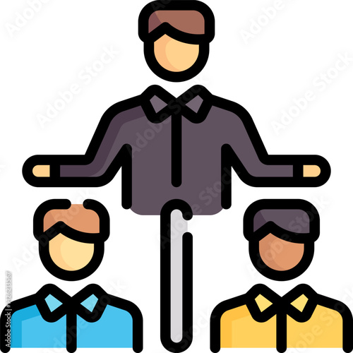 intermediary illustration on a white background     