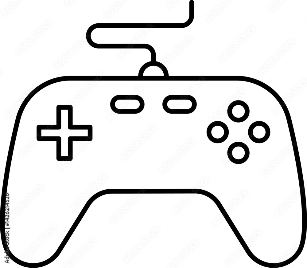 joystick illustration on a white background joystick illustration on a white background