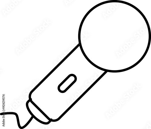 karaoke illustration on a white background  