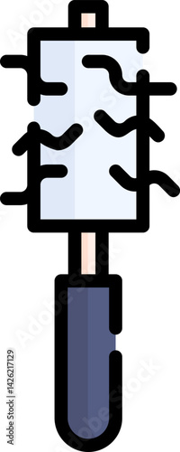 lint roller illustration on a white background 