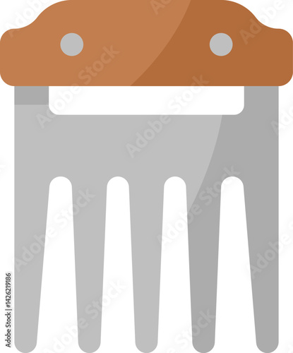 meat claw illustration on a white background  