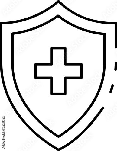 medical insurance illustration on a white background     