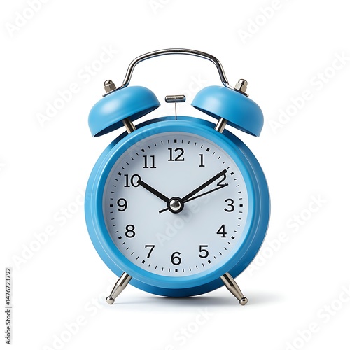 Elegant and High-Quality Table Alarm Clock on white background, for design elemants