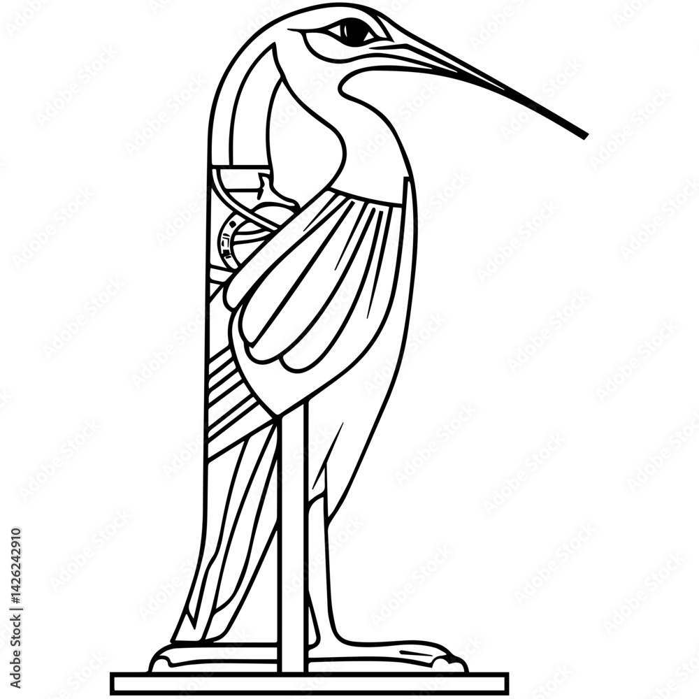 Fototapeta premium Religion of Ancient Egypt. Thoth.