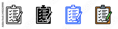 Conditions Icon Set With Multiple Style Collection
