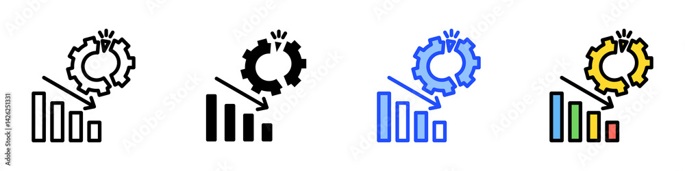 Disruption Icon Set With Multiple Style Collection Disruption Icon Set With Multiple Style Collection